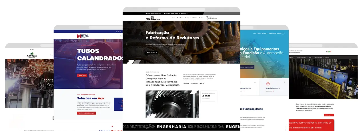 Sites Industriais Desenvolvidos pela Barondesk